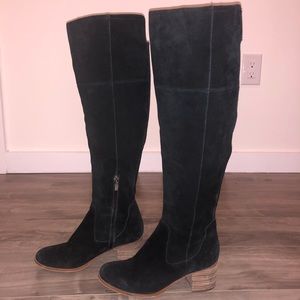 Marc Fisher Black Over the Knee Boots - Size 7